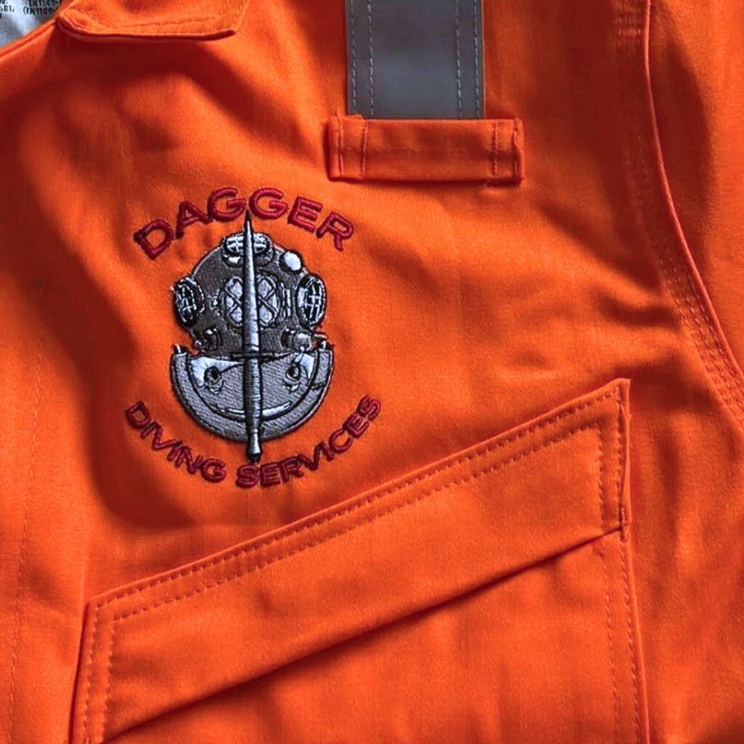 Embroidery work sample